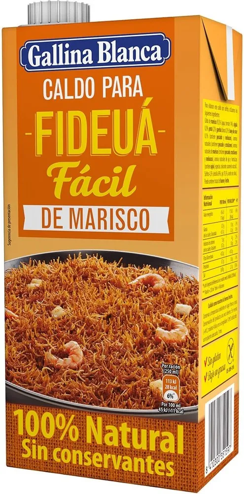 Caldo para fideuá fácil de marisco