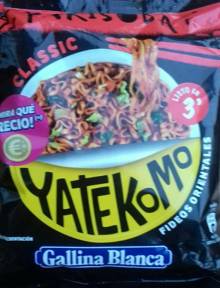 YAKISOBA EN 3' CLASSIC YATEKOM Por230g 1796 429 ka
