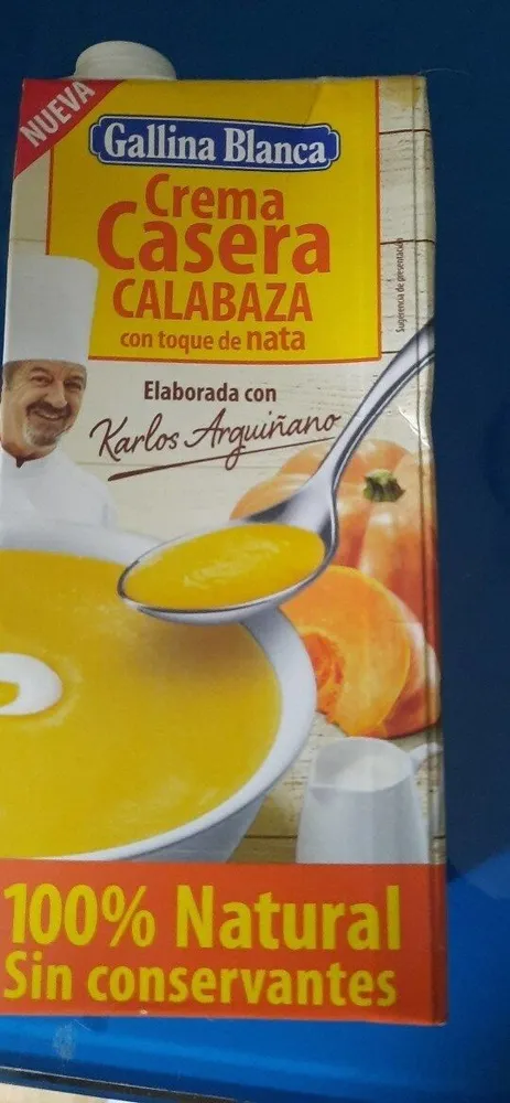 Crema casera calabaza