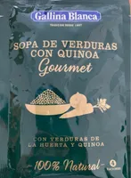 Sopa de verduras con quinoa gourmet