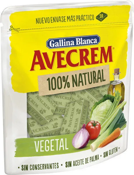 Caldo vegetal sin gluten natural