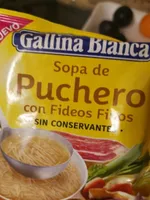 Sopa de puchero con fideos finos