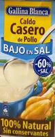 Caldo de pollo sin sal