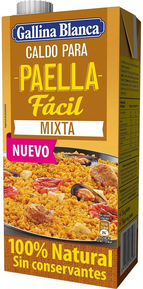 Caldo para paella fácil mixta