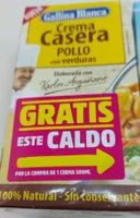 Crema casera de pollo con verduras
