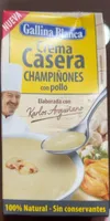 Crema casera de champiñones con pollo