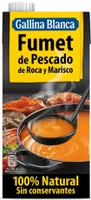 Fumet de pescado de roca y marisco