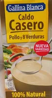 Caldo casero de pollo y 8 verduras