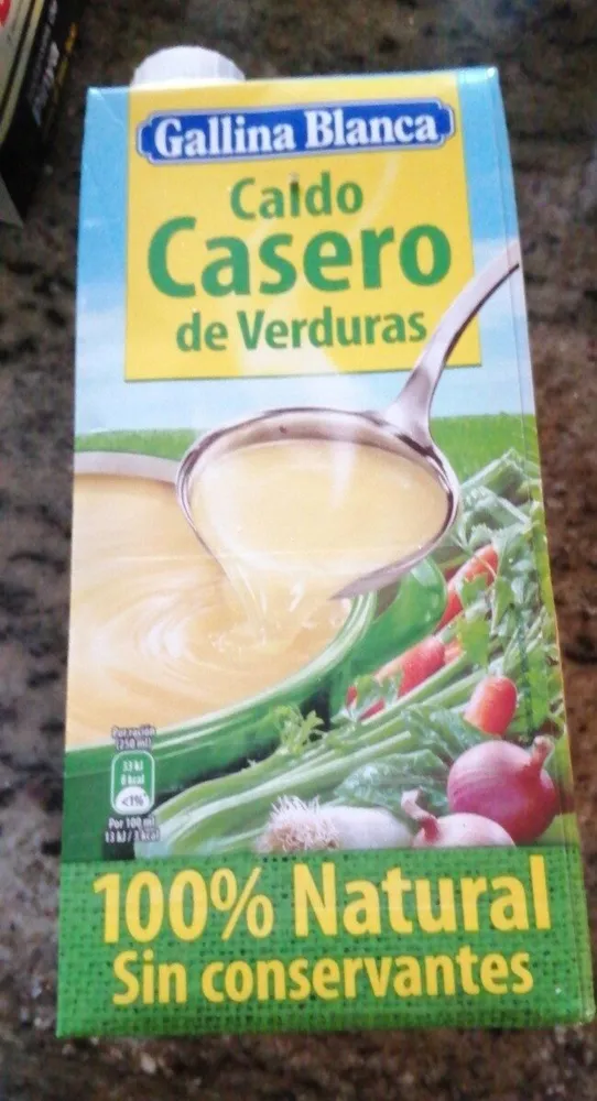 Caldo casero de verduras