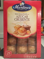 Magdalenas cuadradas con azúcar crujiente