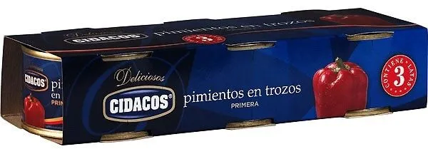 Pimientos en trozos