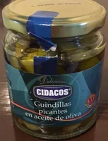 Guindillas picantes en aceite de oliva