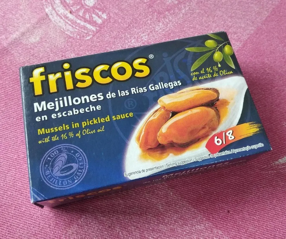 Mejillones de las Rías Gallegas en escabeche