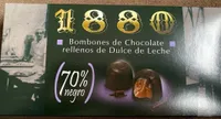 Bombones de chocolate rellenos de dulce de leche