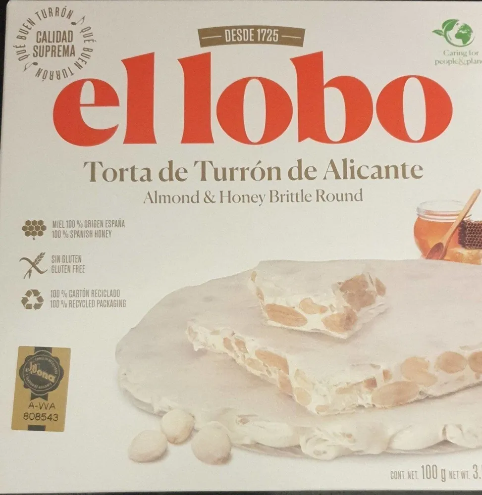 Torta de turron de Alicante