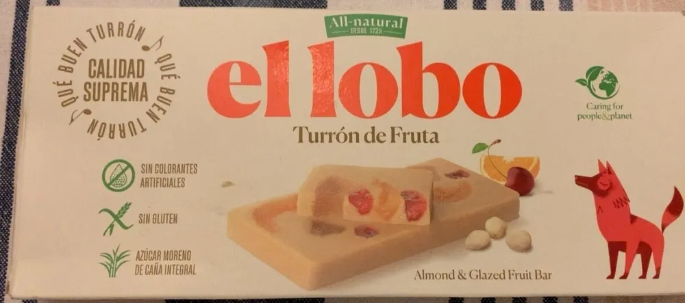 Turrón fruta