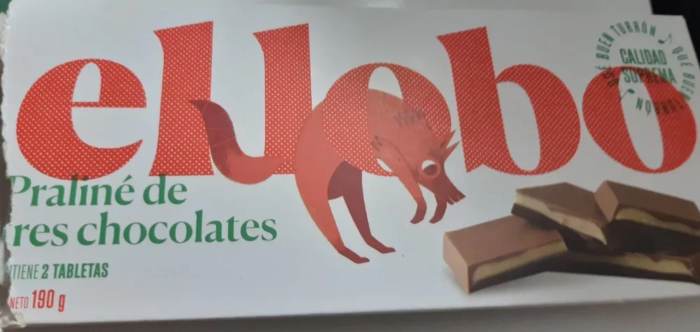 Turrón de tres chocolates