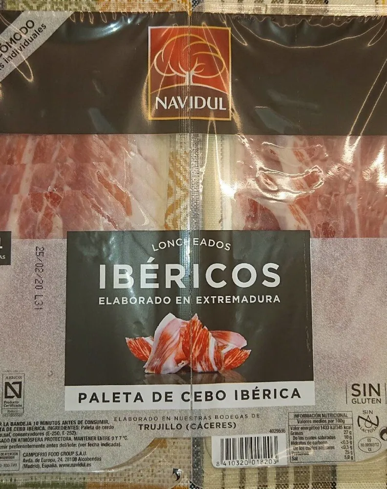 Paleta de cebo ibérica