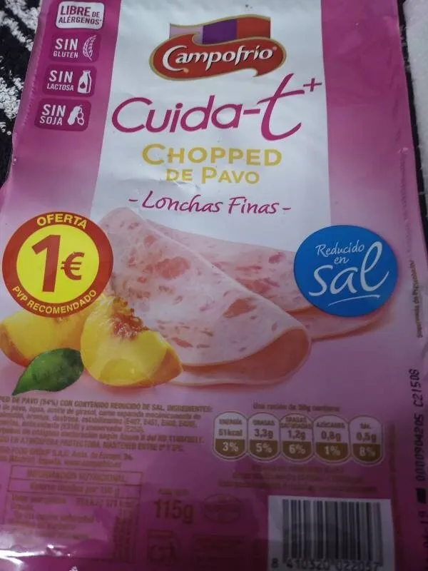 Cuida-T Chopped de pavo Lonchas finas