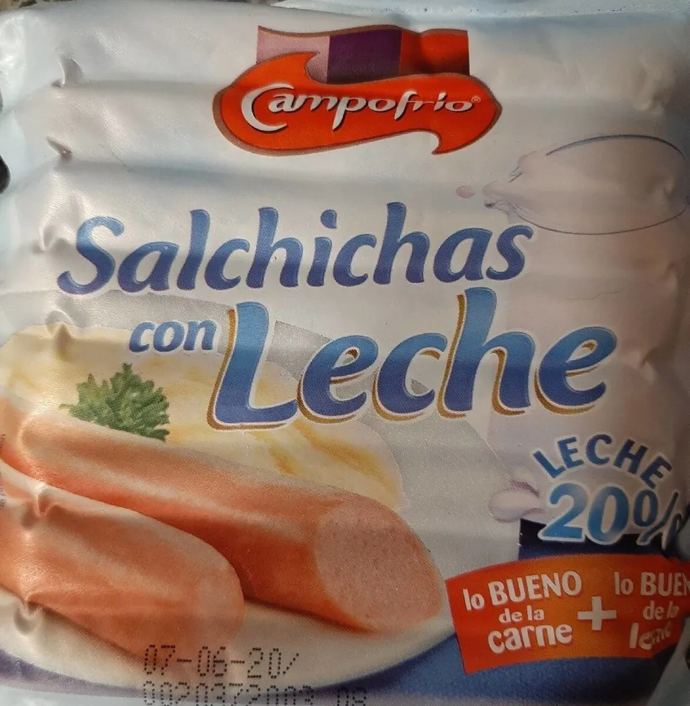 Salchichas con leche