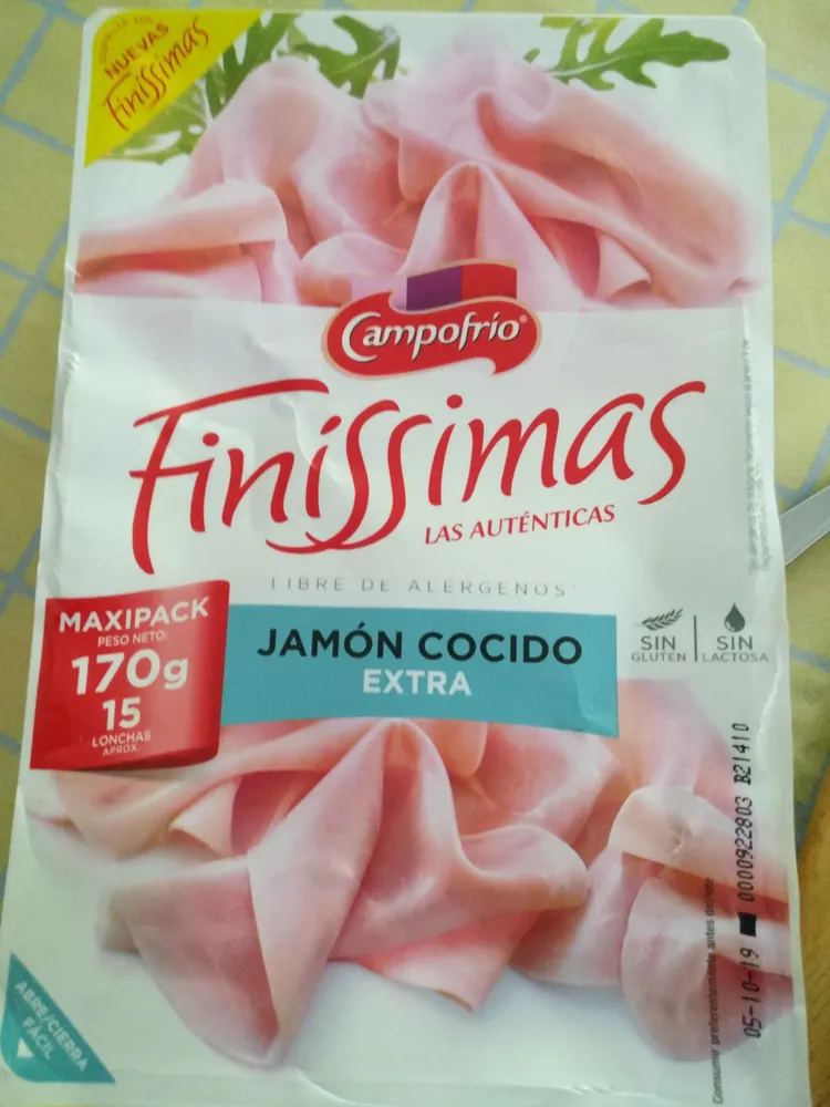 Finissimas, jamón cocido extra