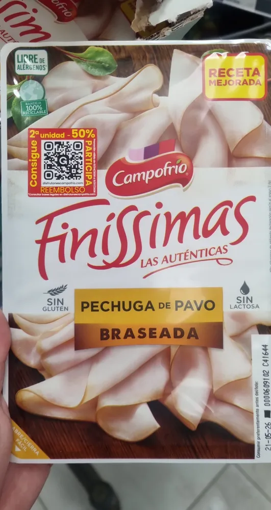 Finíssimas Pechuga de pavo braseada