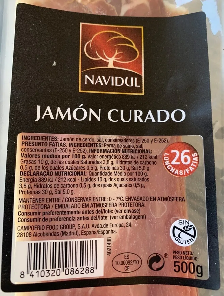 Jamon curado