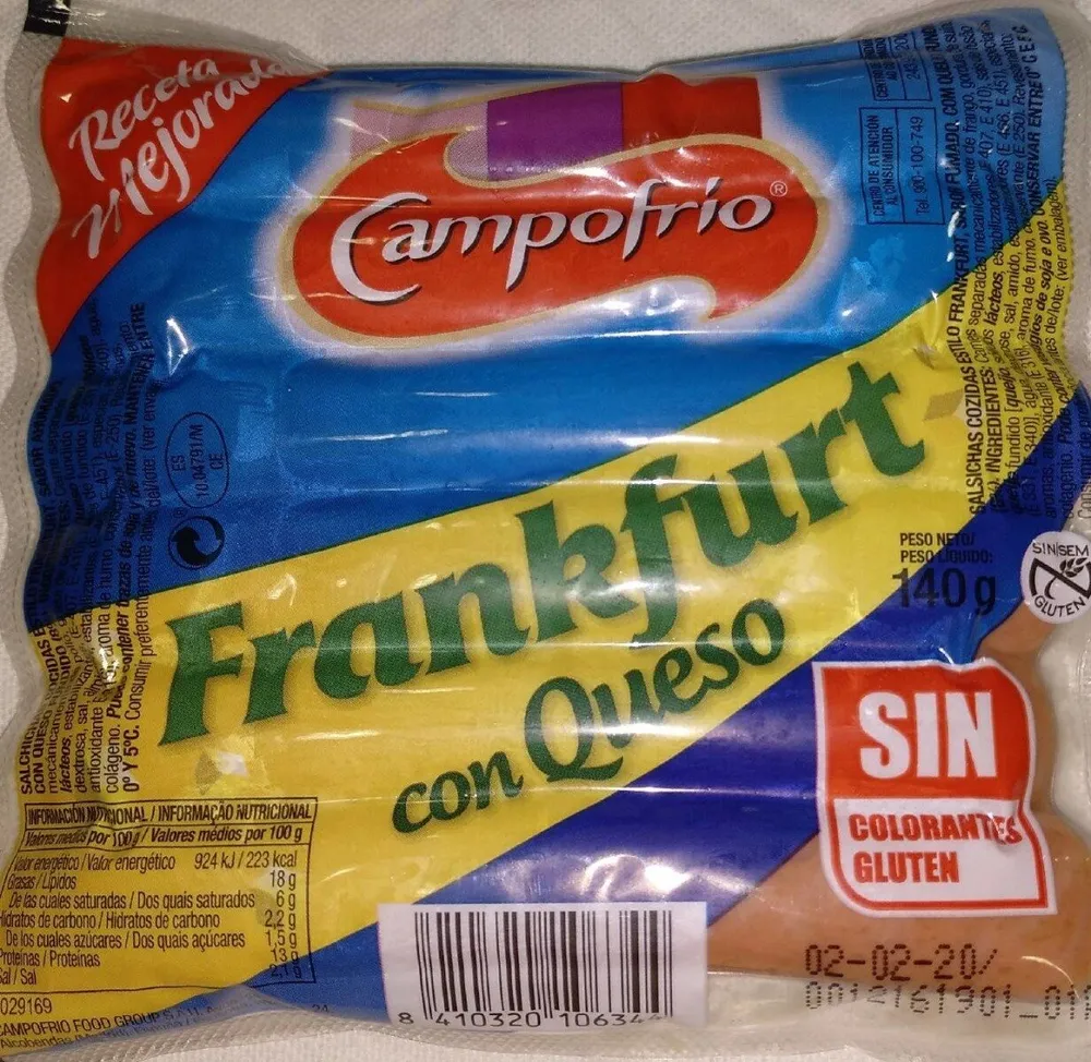 Frankfurt con queso