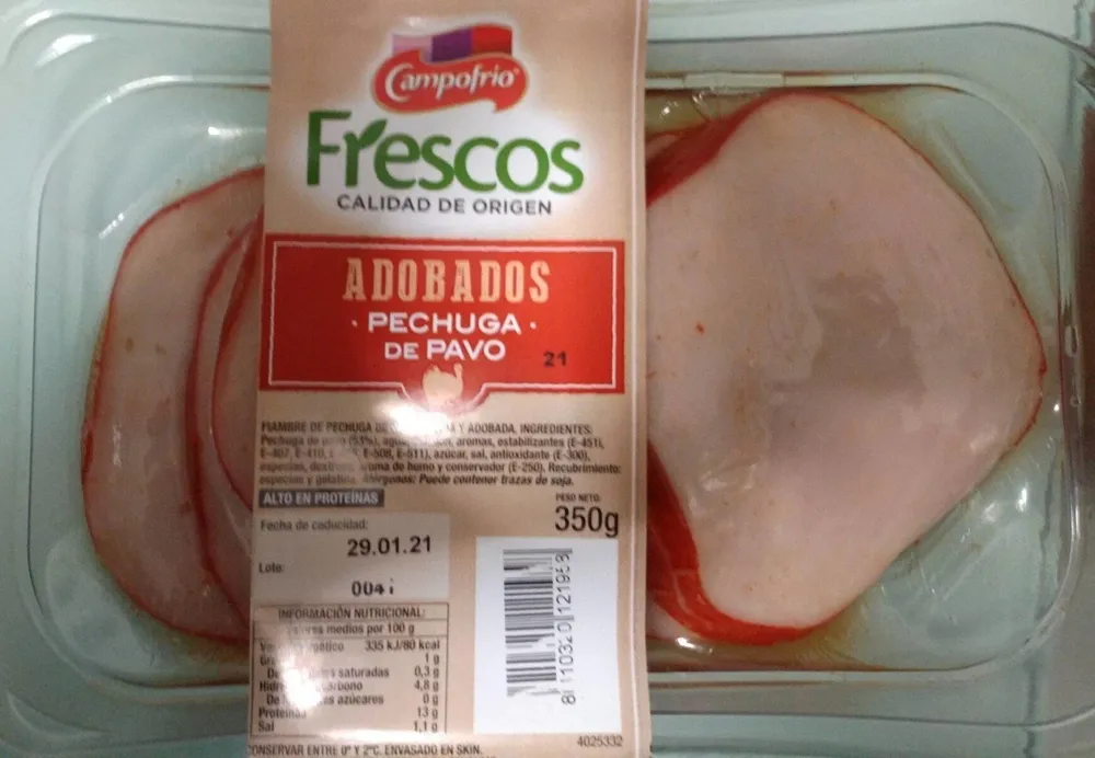 Pechuga de pavo.adobada