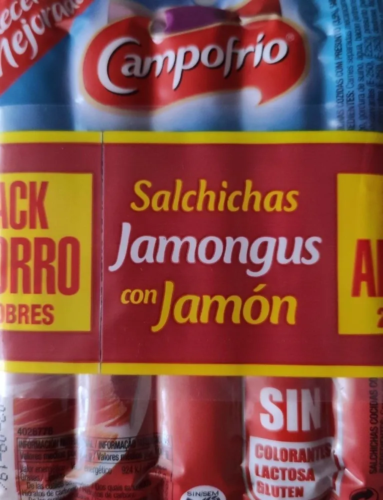 Salchichas con jamón