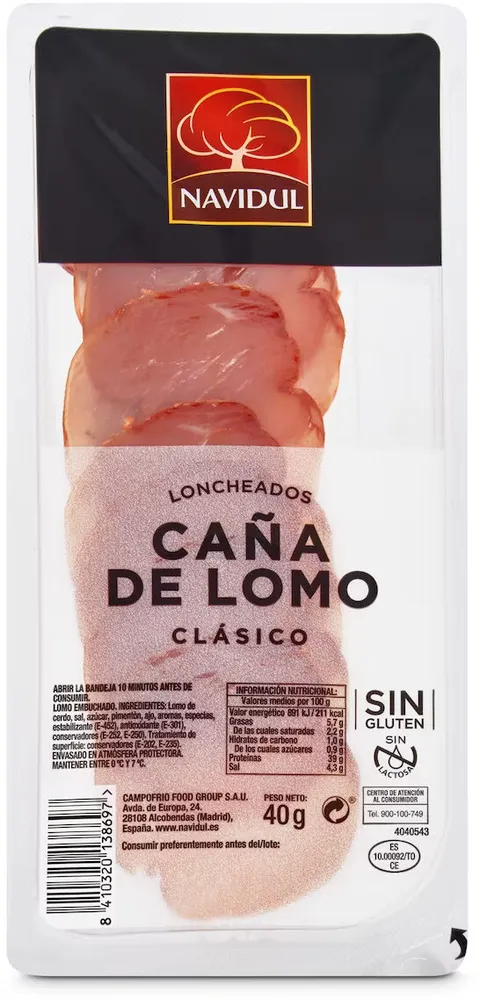 Caña de Lomo Clásico Lonchas