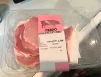 Cerdo Chuleta de lomo