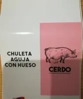 Chuleta de aguja con hueso de cerdo