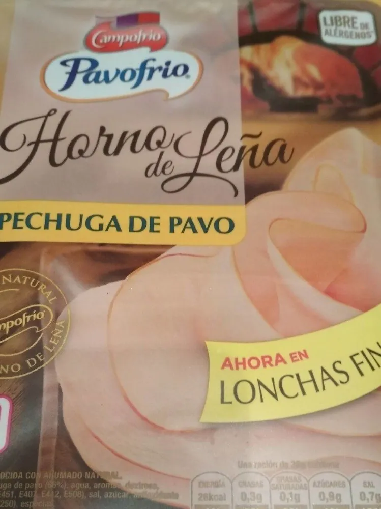 Pavofrio pechuga de pavo horno de leña