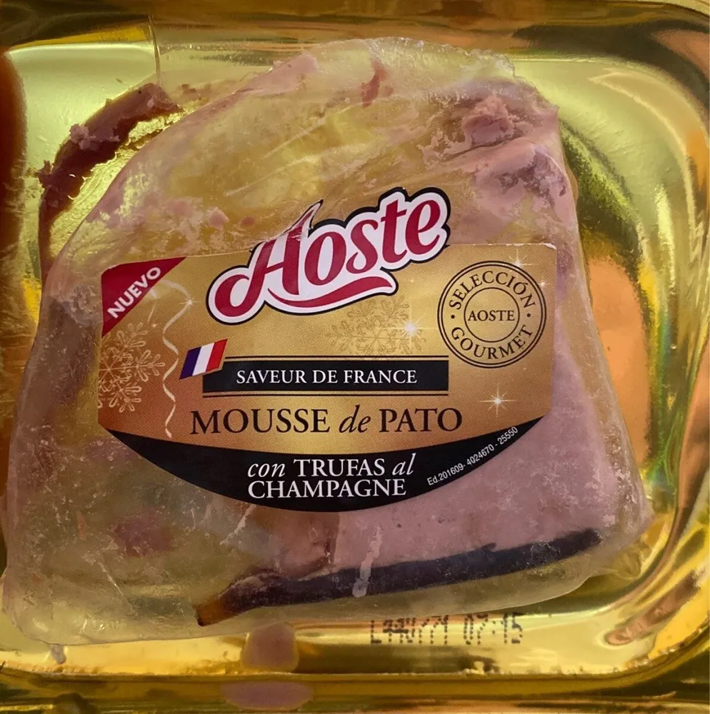 Mousse de pato con trufas al champagne