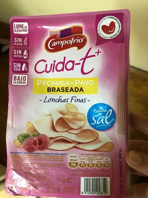 Cuida-t+ pechuga de pavo braseada bajo grasa