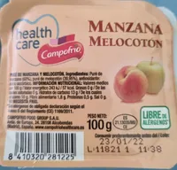 Puré manzana y melocotón