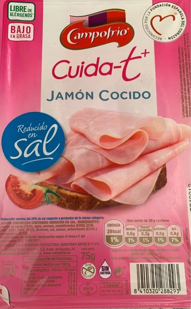 Cuida't+ jamón cocido