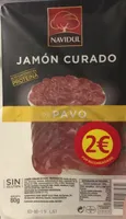 Jamon curado de pavo
