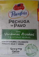 Pavofrio, pechuga de pavo con verduras asadas y aceitunas negras