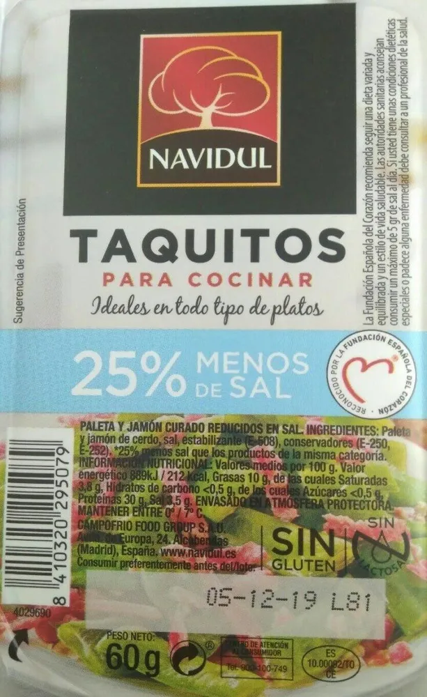 Taquitos jamón