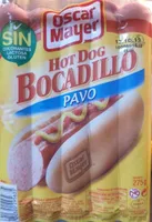 Hot dog bocadillo pavo