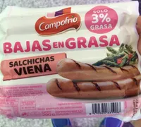Sanchichas viena bajas en grasa