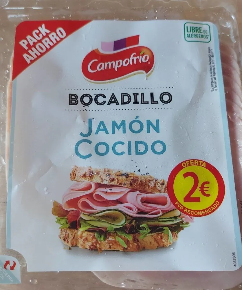 Bocadillo Jamón Cocido