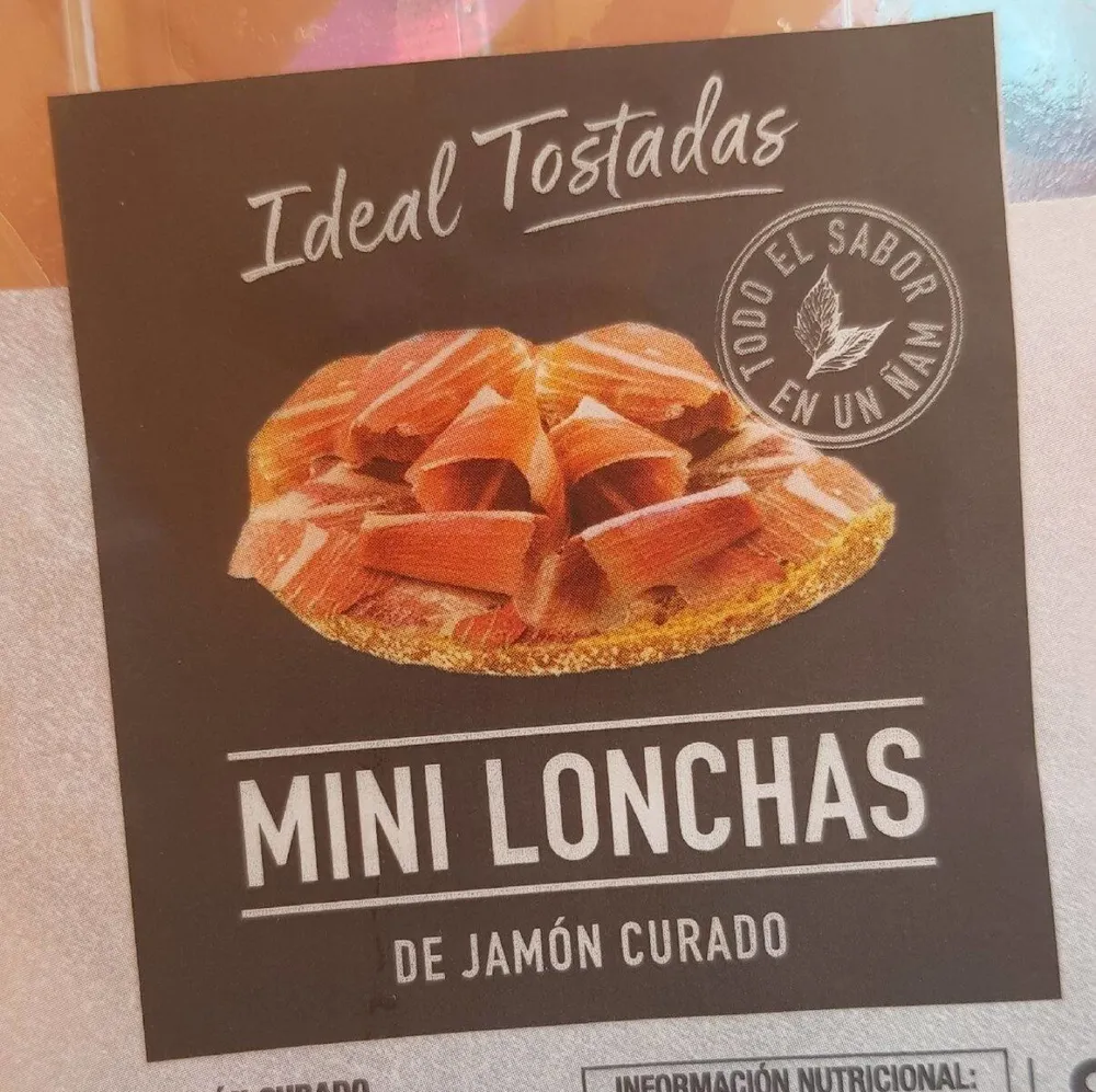 Mini lonchas de jamón curado
