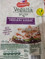 Lonchas vegetarianas con verduras asadas