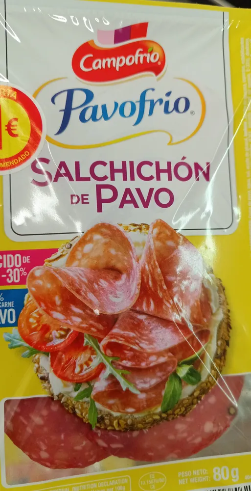 Pavofrío salchichón de pavo