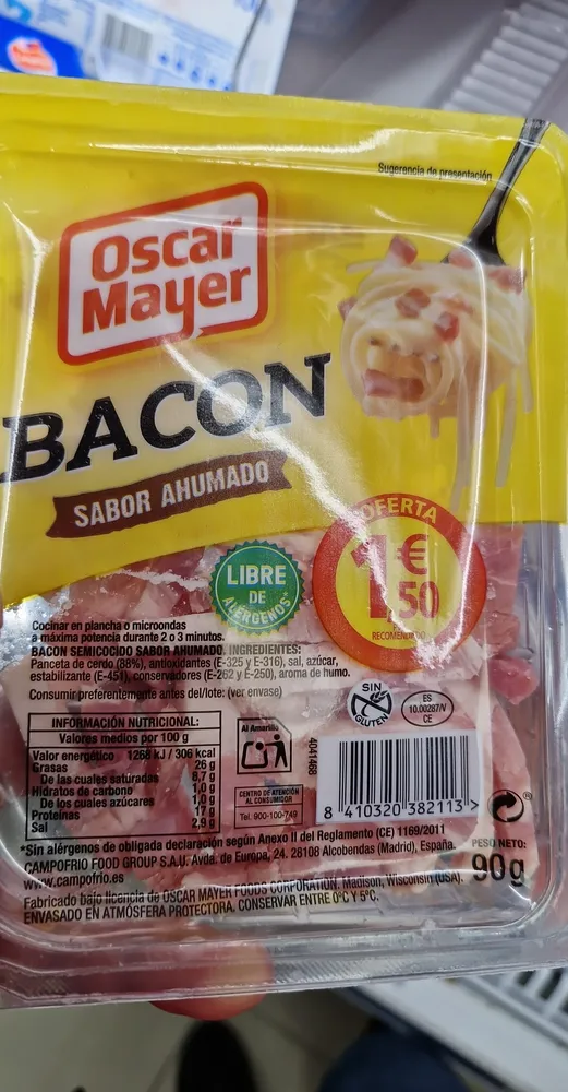 Bacon sabor ahumado