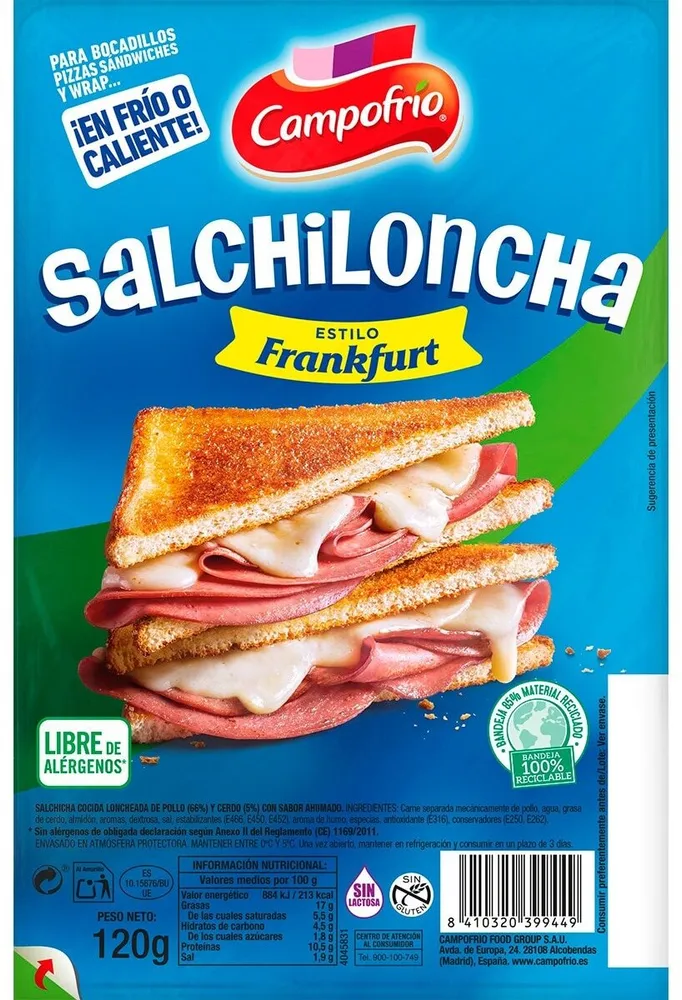Salchiloncha estilo frankfurt