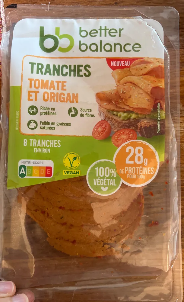 Tranches tomate et origan